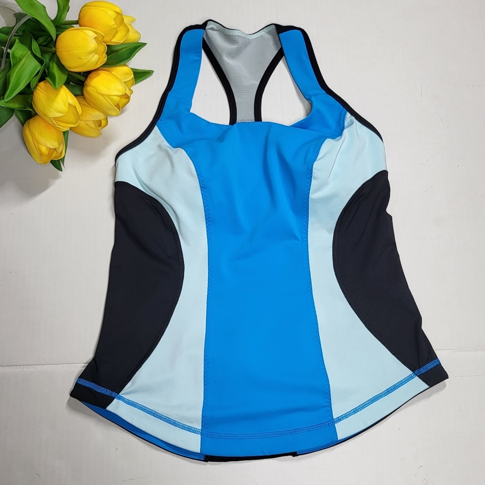 Lululemon Cardio Kick TankBeach Blanket Blue / Aquamarine / Black - Picture 2 of 16